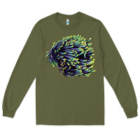 Army Green Sea Coral Long Sleeve Tee - LillyAllenDesigns