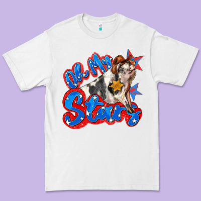 Oh My Stars Pig Premium Tee Designed By Zillion Design Studio