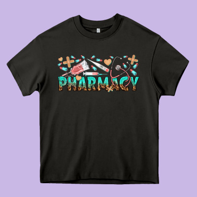 Pharmacy Heavy Core Tee Designed By Texasbilliewilder