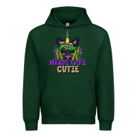 Forest Green mardi gras cutie unicorn Urban Hoodie - CowGirlArtShop