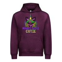 Mauve Wine mardi gras cutie unicorn Urban Hoodie - CowGirlArtShop