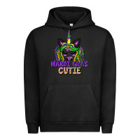Pigment Black mardi gras cutie unicorn Urban Hoodie - CowGirlArtShop