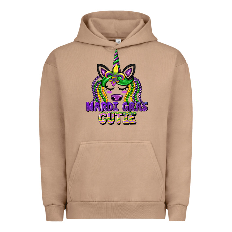 Mardi Gras Cutie Unicorn Urban Hoodie by CowGirlArtShop | Teevron