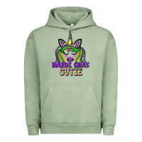 Pigment Oil Green mardi gras cutie unicorn Urban Hoodie - CowGirlArtShop