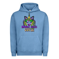 Pigment Pebble Blue mardi gras cutie unicorn Urban Hoodie - CowGirlArtShop