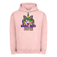 Pigment Salmon mardi gras cutie unicorn Urban Hoodie - CowGirlArtShop