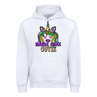 White mardi gras cutie unicorn Urban Hoodie - CowGirlArtShop