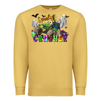 Antique Gold spooky crusher monster truck Premium Sweatshirt - LillyAllenDesigns