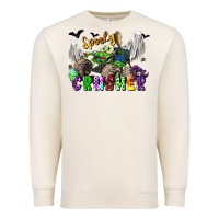 Sandshell spooky crusher monster truck Premium Sweatshirt - LillyAllenDesigns
