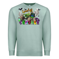 Spooky Crusher Monster Truck Premium Sweatshirt | Teevron