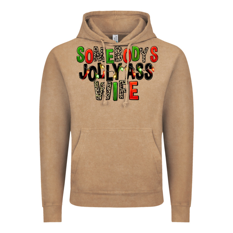 Somebody's Jolly Ass Wife Vintage Hoodie by FaDigitalArtStudio | Teevron