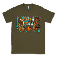 Love My Tribe Native American Indian Headdress Classic Tee | Teevron