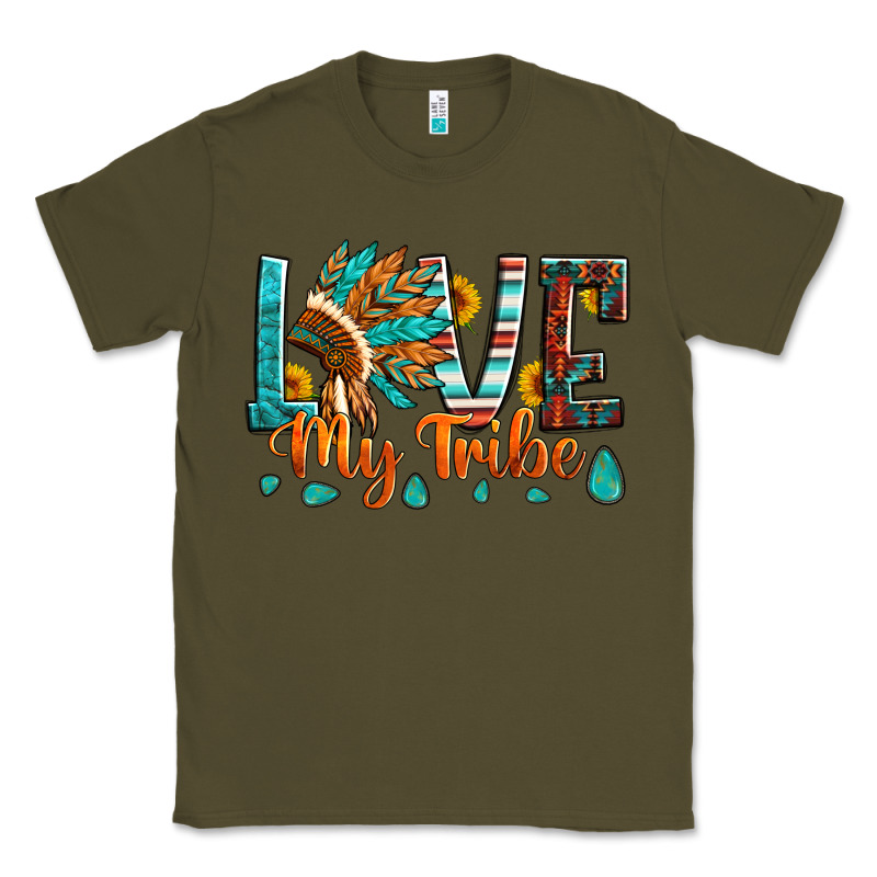 Love My Tribe Native American Indian Headdress Classic Tee by Artiststas | Teevron