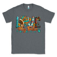 Charcoal Heather love my tribe native american indian headdress Classic Tee - Artiststas