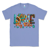 Colony Blue love my tribe native american indian headdress Classic Tee - Artiststas