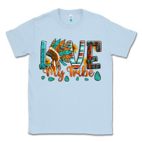 Dusty Blue love my tribe native american indian headdress Classic Tee - Artiststas