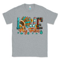 Heather Grey love my tribe native american indian headdress Classic Tee - Artiststas