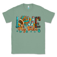 Sage love my tribe native american indian headdress Classic Tee - Artiststas