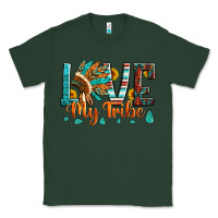 Sports Green love my tribe native american indian headdress Classic Tee - Artiststas