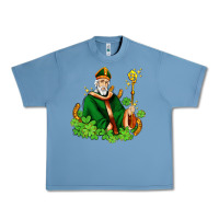 Pebble Blue st patricks and horseshoes with shamrocks Urban Heavy Tee - AdoDesignShop