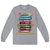 Heather Grey the original women of the bible books full color Long Sleeve Tee - JahusDesignShop