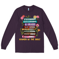 Plum the original women of the bible books full color Long Sleeve Tee - JahusDesignShop
