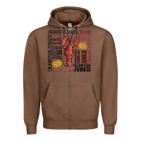 Chestnut crawfish junkie Zipper Hoodie - MaliasSmallBusiness