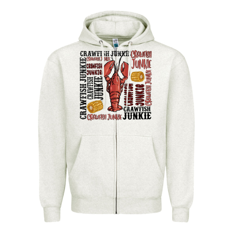 Crawfish Junkie Zipper Hoodie by MaliasSmallBusiness | Teevron