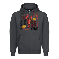 Smoke crawfish junkie Zipper Hoodie - MaliasSmallBusiness