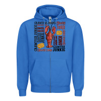 True Royal crawfish junkie Zipper Hoodie - MaliasSmallBusiness