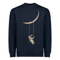 Navy Astronaut Moon Swing Heavyweight Sweatshirt - Bettercallsaul