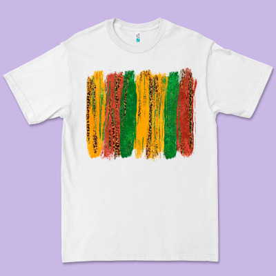 Premium Tee black history brushstroke