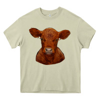 Mossy red angus calf Heavy Core Tee - RanaPortraitStore