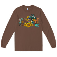 Chestnut western faith arrow sunflowers Long Sleeve Tee - BarkalooDesign
