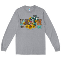 Heather Grey western faith arrow sunflowers Long Sleeve Tee - BarkalooDesign