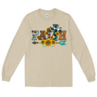 Mushroom western faith arrow sunflowers Long Sleeve Tee - BarkalooDesign