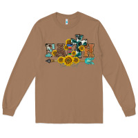 Toasted Coconut western faith arrow sunflowers Long Sleeve Tee - BarkalooDesign
