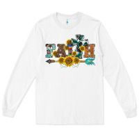 White western faith arrow sunflowers Long Sleeve Tee - BarkalooDesign