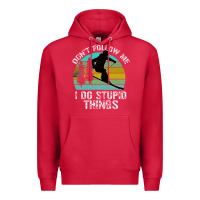 Cardinal Don t Follow Me I Do Stupid Things Premium Hoodie - Bettercallsaul