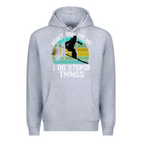 Heather Grey Don t Follow Me I Do Stupid Things Premium Hoodie - Bettercallsaul