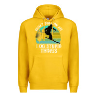 Don T Follow Me I Do Stupid Things Premium Hoodie | Teevron