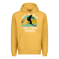 Mustard Don t Follow Me I Do Stupid Things Premium Hoodie - Bettercallsaul