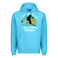 Ocean Blue Don t Follow Me I Do Stupid Things Premium Hoodie - Bettercallsaul