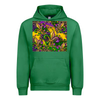 Emerald mardi gras fleur de lis Urban Hoodie - CowGirlArtShop