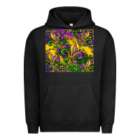Pigment Black mardi gras fleur de lis Urban Hoodie - CowGirlArtShop