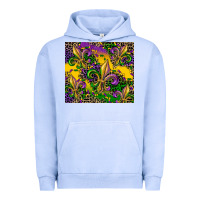 Pigment Grape Ice mardi gras fleur de lis Urban Hoodie - CowGirlArtShop