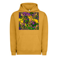 Pigment Peanut Butter mardi gras fleur de lis Urban Hoodie - CowGirlArtShop