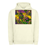 Pigment Pistachio mardi gras fleur de lis Urban Hoodie - CowGirlArtShop