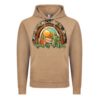Vintage Coffee desert vibes rainbow Vintage Hoodie - JahusDesignShop