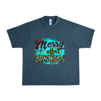 Midnight Navy merry christmas wood slice ornament Urban Heavy Tee - JahusDesignShop